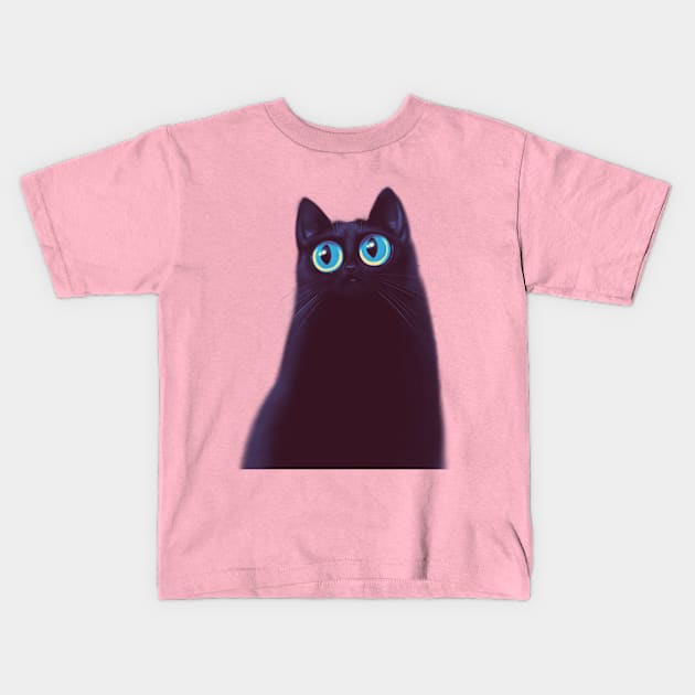 Cat 2 Kids T-Shirt by Art of Nehaal Gonsalves